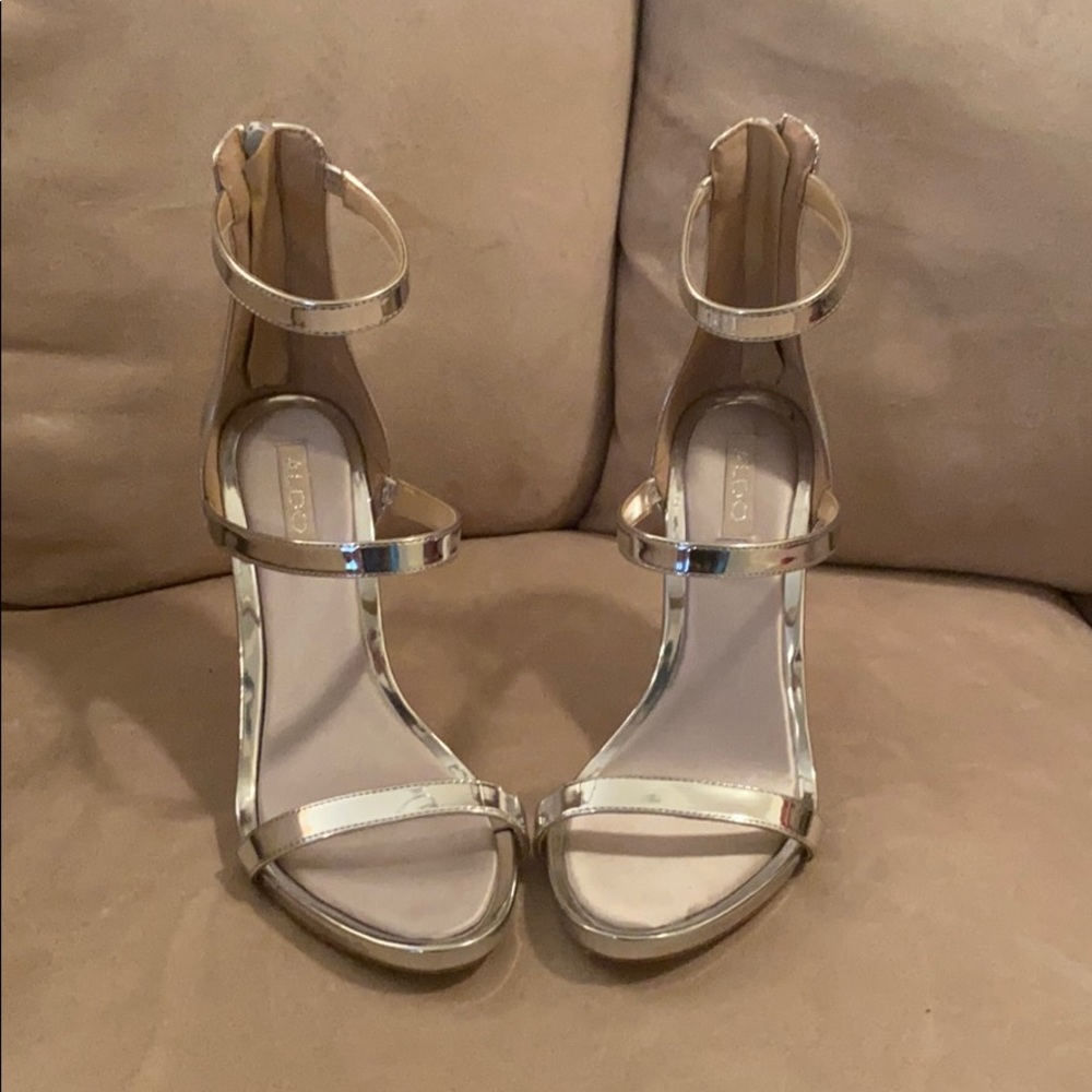 Silver Aldo sandal